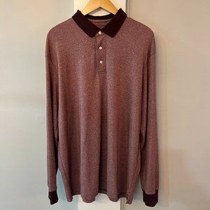 Lands End Traditional Fit Supima Cotton Long-Sleeve Polo XL